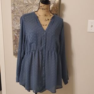 Torrid Chiffon blouse Size 2